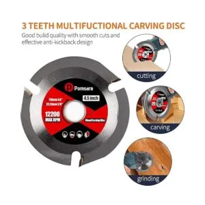 Pomsare Rueda de pulido de disco de tallado de madera_5