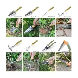 WisaKey Juego de herramientas de jardín 9 piezas_3