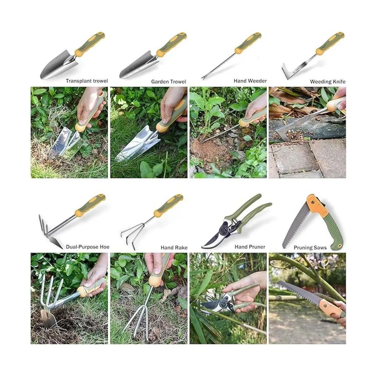 WisaKey Juego de herramientas de jardín 9 piezas_3