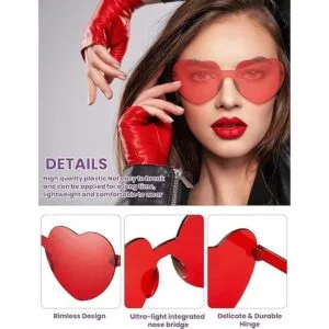60 pares de lentes de sol en forma de corazón sin montura_3