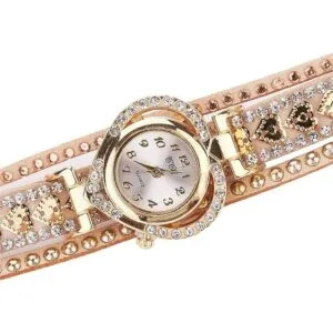 CdyBox Reloj de pulsera para mujer con incrustaciones de_4