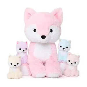 MorisMos Juguetes de peluche de zorro juego de peluche_1