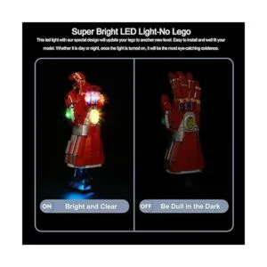 BrickBling Kit de luz para Lego 76223 Nano Gauntlet_5
