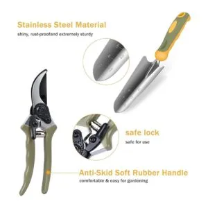 WisaKey Juego de herramientas de jardín 9 piezas_5