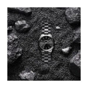 BUREI Relojes minimalistas delgados para hombre de acero_4