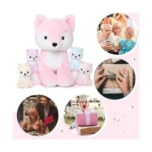 MorisMos Juguetes de peluche de zorro juego de peluche_5