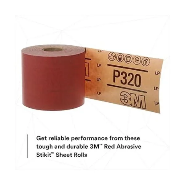 3M Stikit Rollo de disco abrasivo rojo P120 234_3