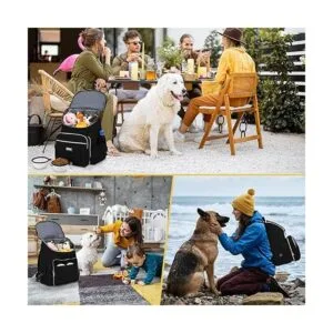 BAGLHER Mochila de viaje para perros mochila desmontable_5