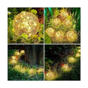 Luces solares de jardín para exteriores luz de globo de_3