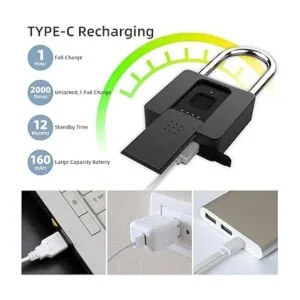 Eseesmart Candado inteligente de grillete largo bloqueo_4