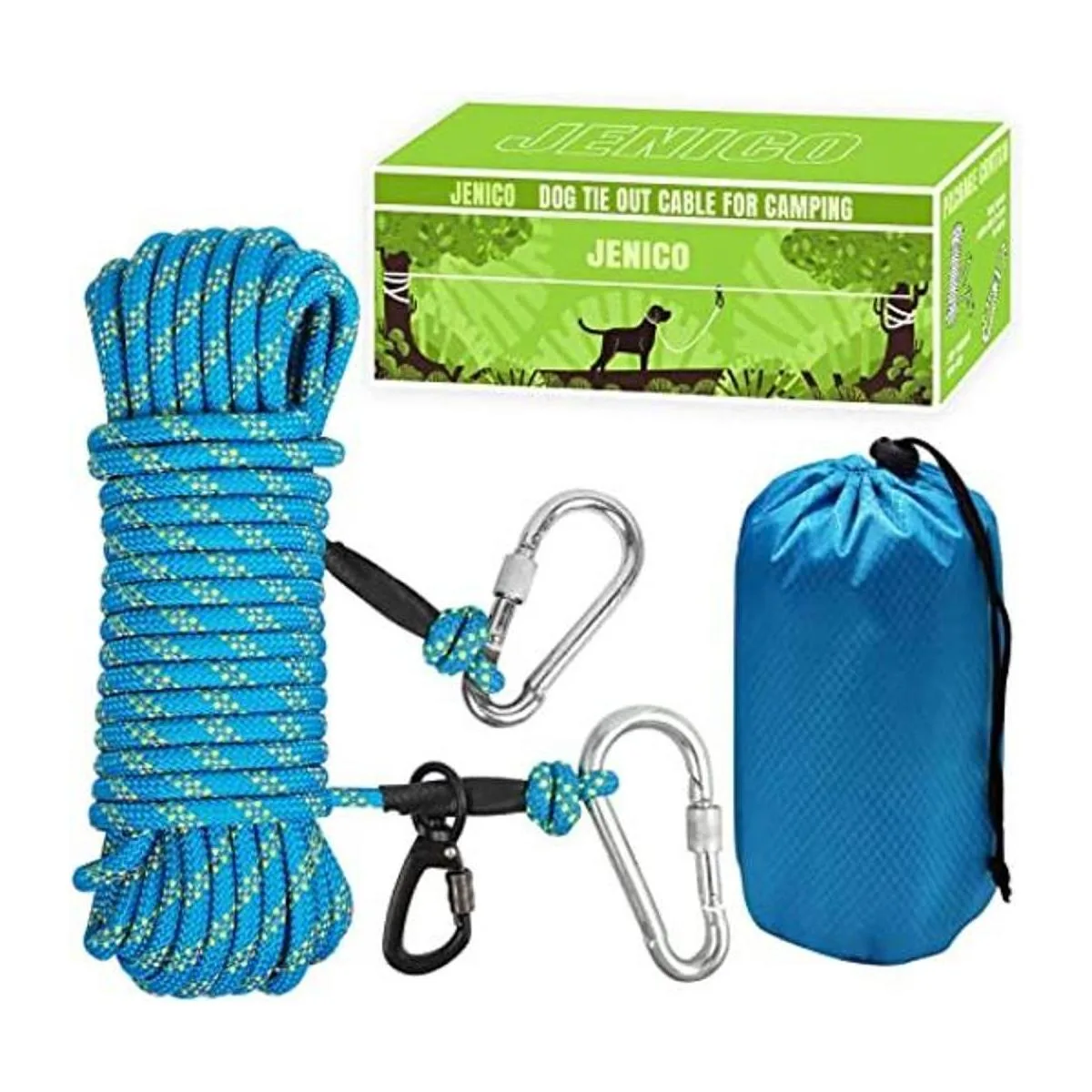 Cable de amarre para perros para campamento sistema de_1