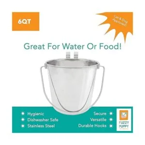 Fuzzy Puppy Cubeta de cara plana con ganchos duales_5