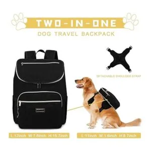 BAGLHER Mochila de viaje para perros mochila desmontable_2