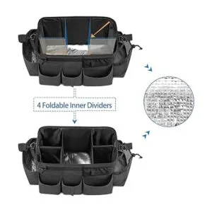 LoDrid Bolsa grande de limpieza portátil con 4 separadores_2