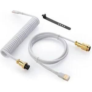 GunMjo Starlight Cable de teclado USB C en espiral para_1