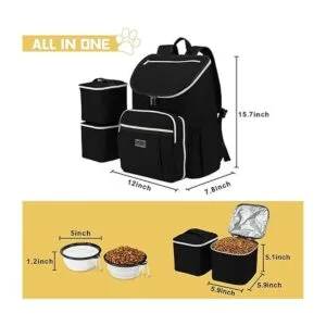 BAGLHER Mochila de viaje para perros mochila desmontable_6