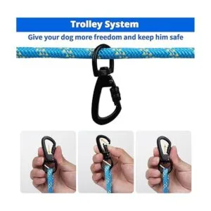 Cable de amarre para perros para campamento sistema de_2