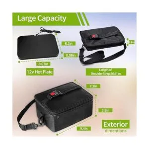 Horno portátil calentador de alimentos de 12 V 24 V 110_5