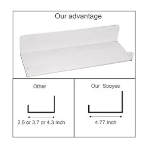 Sooyee Acrylic Shelves8 Pack 15 Inch Floating Wall_3