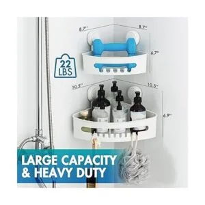 TAILI Organizador de ducha con ventosa paquete de 2_3