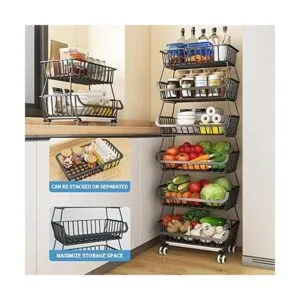 Wisdom Star Canasta de frutas y verduras de 6 niveles_4