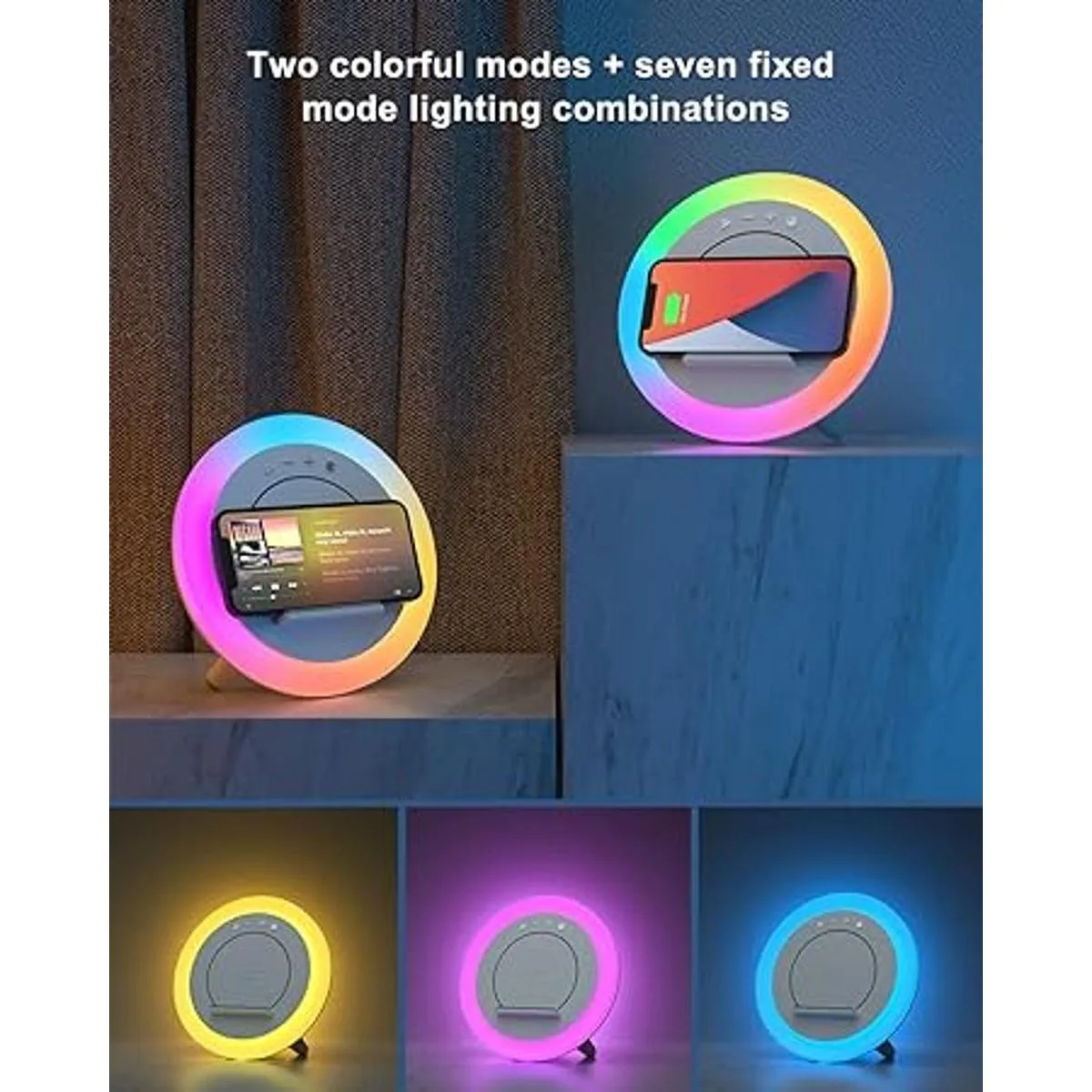 SIDVAR Altavoz Bluetooth de carga inalámbrica altavoz_3