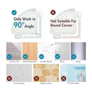 TAILI Organizador de ducha con ventosa paquete de 2_6