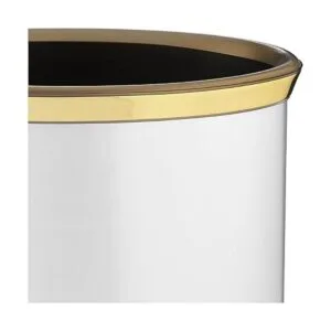 Kraftware Mylar cromo cepillado13inch cesta de residuos_4