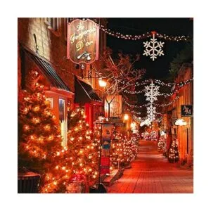 JMEXSUSS 600 luces solares LED naranjas cadena de luces_5