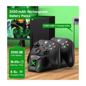 Estación de carga con controlador con paquetes de baterías_2