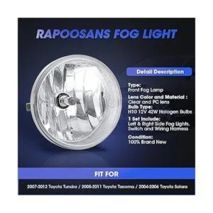 RAPOOSANS Kit de montaje de luces antiniebla para_3