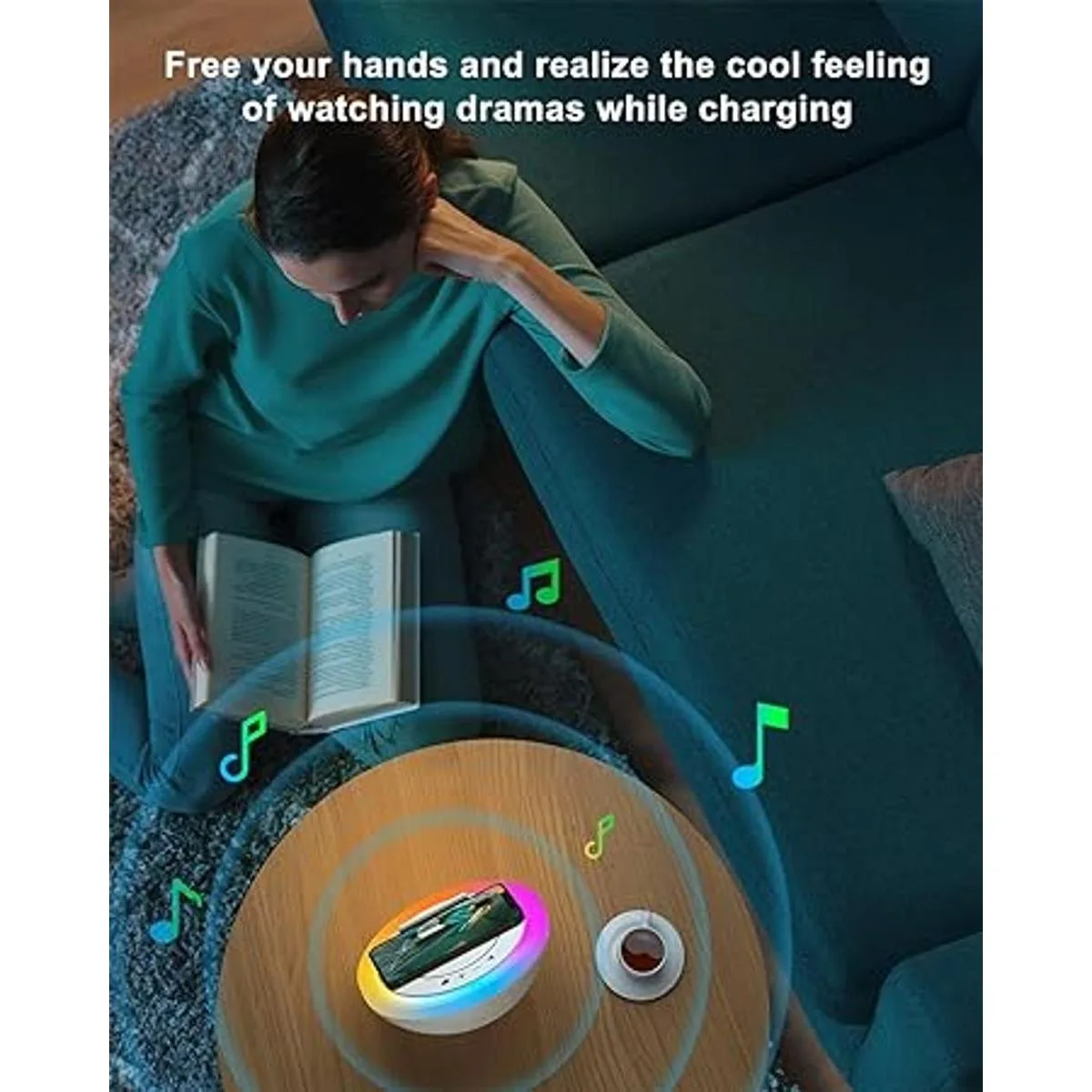 SIDVAR Altavoz Bluetooth de carga inalámbrica altavoz_2