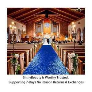 ShinyBeauty Camino de pasillo de boda de 3 pies x 15 pies_6