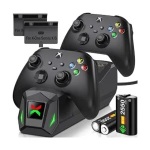 Estación de carga con controlador con paquetes de baterías_1