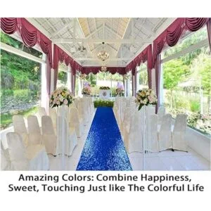 ShinyBeauty Camino de pasillo de boda de 3 pies x 15 pies_3