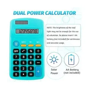 Calculadora de tamaño de bolsillo pantalla de 8 dígitos_3