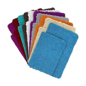 Lavish Home 2 alfombrillas de baño de espuma viscoelástica_3