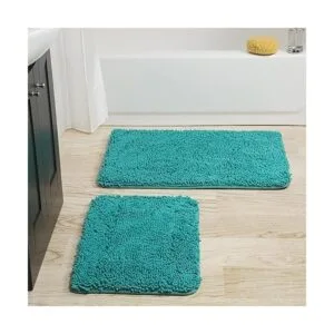 Lavish Home 2 alfombrillas de baño de espuma viscoelástica_6