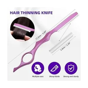 Juego de tijeras profesionales de corte de pelo de acero_4