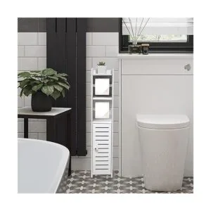 TUOXINEM Armario de almacenamiento de baño pequeño con_2