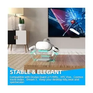 HiBloks Soporte de realidad virtual con luz LED para_5