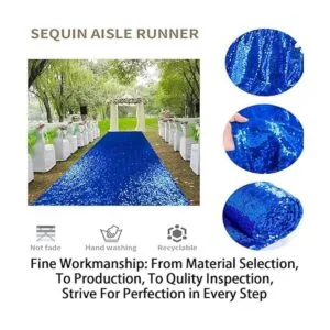 ShinyBeauty Camino de pasillo de boda de 3 pies x 15 pies_5