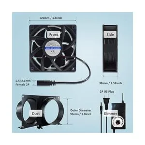 HoseVary Ventilador de escape axial de 4 pulgadas 3000_2