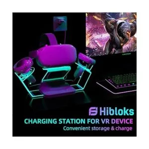 HiBloks Soporte de realidad virtual con luz LED para_4