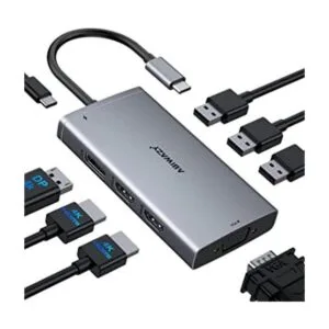 Estación de acoplamiento USB C a HDMI dual monitor doble_1
