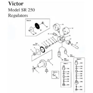 Victor 0790 0048 Kit de reparación Sr250_2