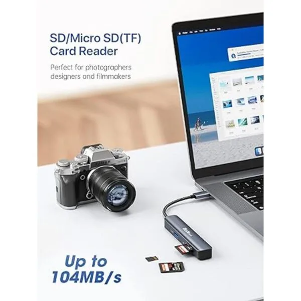 Adaptador multipuerto USB C Hub Dockteck 5 en 1 USBC_3