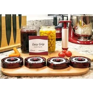 Tapas de fermentación para tarros de boca ancha. Kit de 4_4