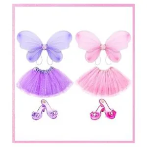 Vestidos de princesa para niñas alas de hada ropa de_3