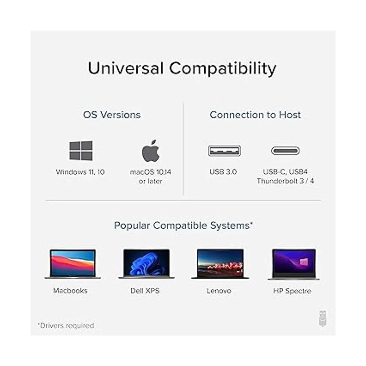Plugable Adaptador USB C a HDMI adaptador universal de_4
